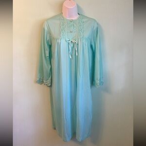 Vintage Robins Egg Blue Nightgown Size XS